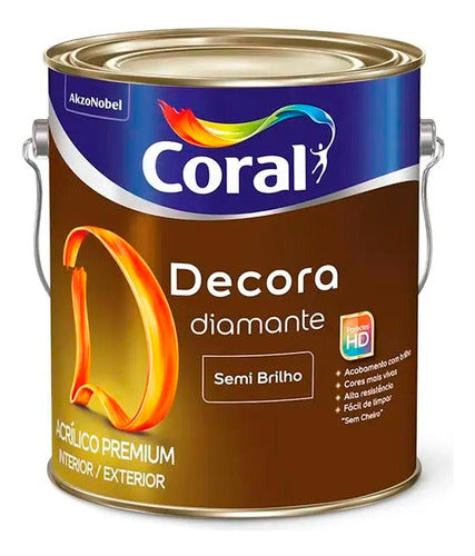 Tinta Acrílica Decora Diamante - Pura Inspiração 3,2 Litros 0