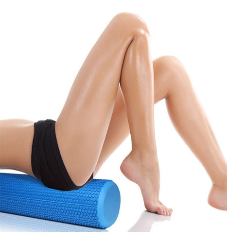 Rodillo Macizo De Goma Eva Para Yoga / Foam Roller - 90 Cm 2