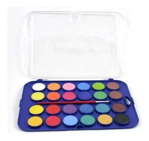 Giotto Watercolor Set 24 Colors + Brush Rayuela Intensos 1