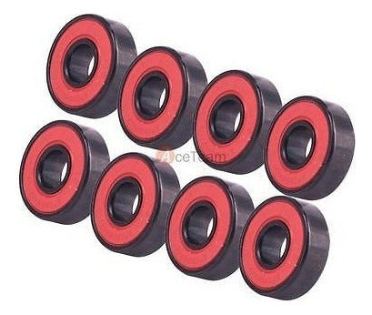 608RS Ceramic Ball Bearing Inline Skate Wheel 8pcs 5