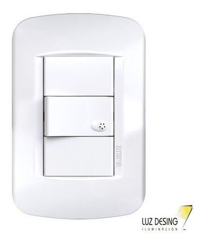 Jeluz Verona 1-Key Combined Point Light Switch Cover Complete 1
