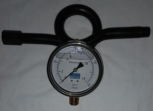 BEYCA 100mm 1/2 Inf. 0-14 Kg Glycerin Siphon Manometer 0