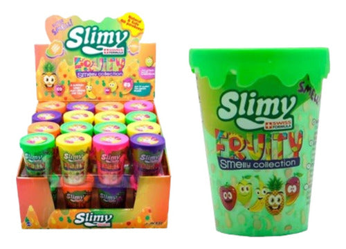 Slimy Fruity Verde Slime Con Aroma En Pote 80gr 0