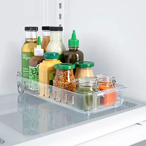 YouCopia Rollout Fridge Caddy, 6" Wide, Clear 1