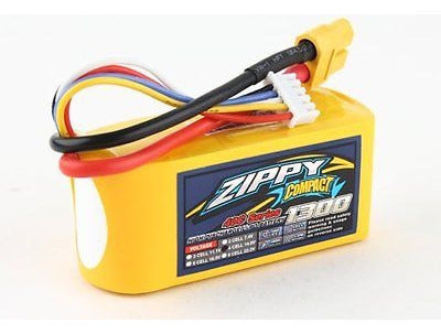 ZIPPY 1300mAh Compacto RC 4S 40C Lipo Pack 1