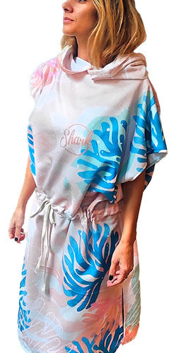 Quick-Dry Microfiber Changing Poncho Towel Coral 0