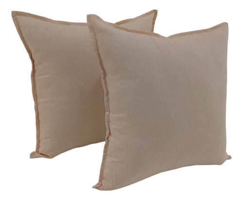 Decorative Tusor Pillow Cover 40x40 Sewn Reinforced Zipper 20