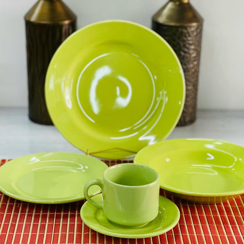 Set of 6 Biona Donna Ceramic Deep Plates 22 cm 30