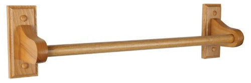 Design House 561183 Dalton Towel Bar 18inch Honey Oak Finish 0