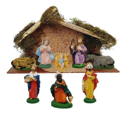 Buenos Aires Bazar Christmas Nativity Set Large 9 Pieces 0