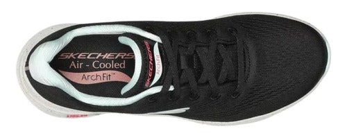 Skechers Women's Arch Fit Running Shoes in Black and Blue 3