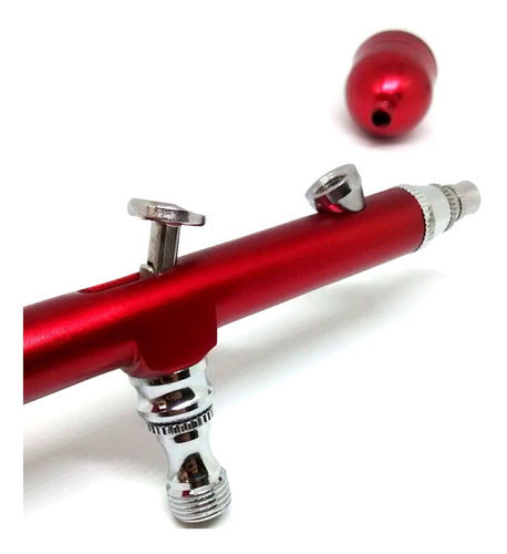 Professional Dual Action Gravity Feed Airbrush with Detachable Cup 0.3mm 6