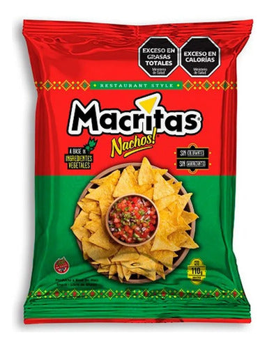 Pack of 6 Nachos Macritas Original Flavor 90g Gluten-Free Snack 0