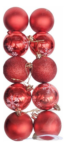 Quemoda Premium Christmas Ornament Balls 6cm x 10 Pieces 0