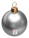 7cm Christmas Baubles Ornaments for Personalization in Silver 0
