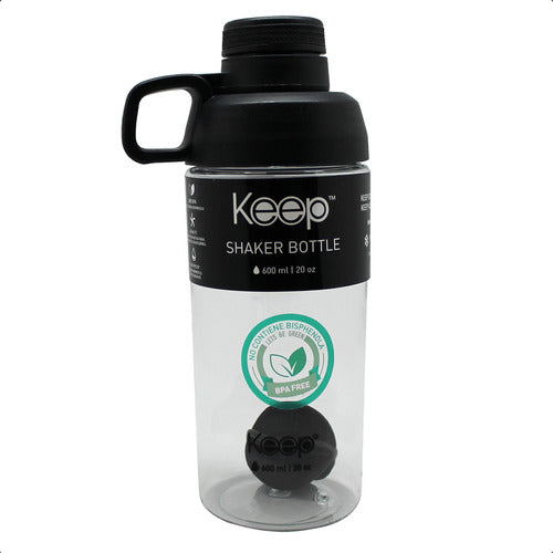 Keep Shaker Bottle 600ml with Blender Ball for Fit Shakes by Kuchen 8