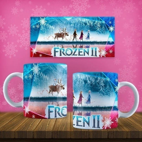 Plantillas Sublimacion Frozen 2, Tazas Remeras 7