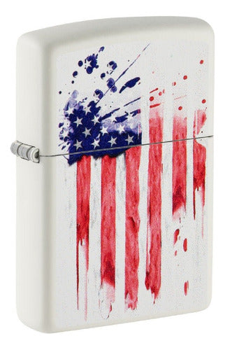 Zippo Encendedor 49783 Us Flag Design Original Garantia 0