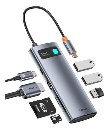 Baseus Adaptador Multipuerto Usb C Hub Con 4k 0