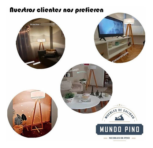 Mundo Pino Small Footprint Wooden Plate 1