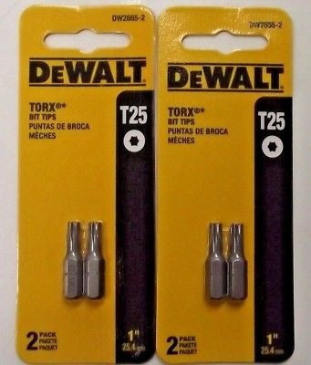 Dewalt Dw2665-2 1  T25 Torx Estrella Tornillo Broca Consejos 1