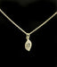 Delicate Leaf 925 Sterling Silver Necklace with Mirror Pendant 1