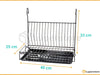 Luperstore Dish Rack Kit + Cleaning Set + 6 Hooks + 90 cm Black Rail 4