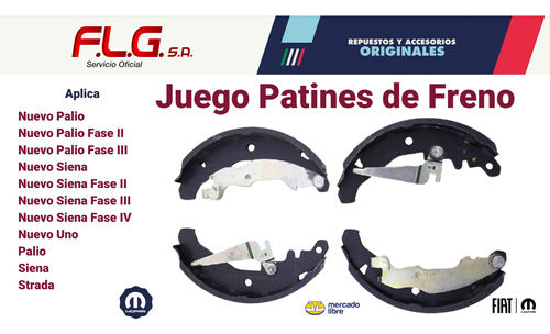 Juego De Zapatas Fiat Palio S 5p 98/00 3