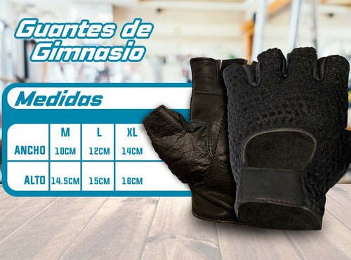 Forest Guantes Gym Deportivos Pesas Gimnasio Con Cuero Resistente 1