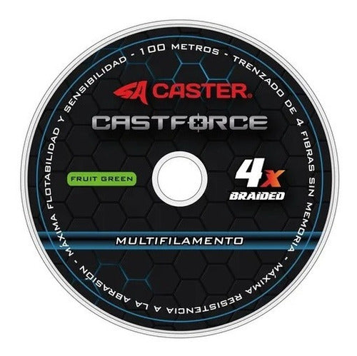 Caster Castforce 4X Multifilament Fishing Line 0.18mm x 100m 0