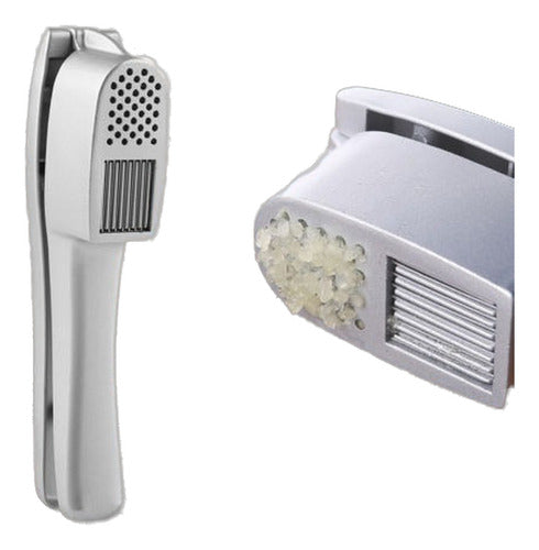 Garlic Press, Crusher, Juicer, and Slicer in Aluminum 0