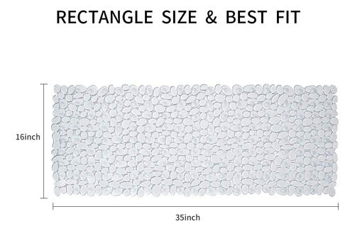 Songziming - Tapete Antideslizante De Guijarros Para Tinas ( 1