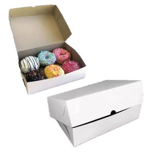 Aries Delivery Box for Donuts White 27x20x5 Cm X 50 Units 0