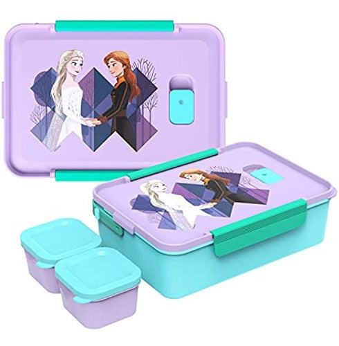 Zak Designs Disney Frozen 2 Reusable Plastic Bento Box 1