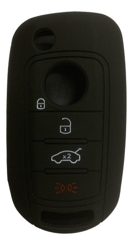 Silicone Key Cover Case for Fiat Argo Cronos Toro - Keyfad FT10018 0