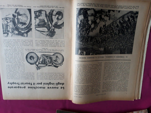 Revista Motociclismo N° 22 Agosto De 1938 - Epoca Fascismo 1