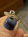 Luli 18K Gold Ring with 2 Blue Sapphires and 10 Diamonds 3