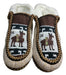 Men's Closed Toe Alpaca Wool Knitted Slippers Sheepskin Lined 40-44 1