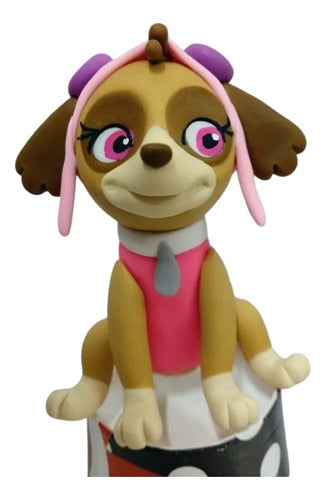 Fantasy Adorno Torta Patrulla Canina Paw Patrol Skye Porcelana Fría 0