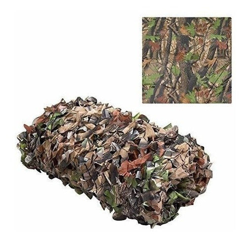 Iunio Camo Netting Sombra Deco 10x1.5m Arbol Hojas 3