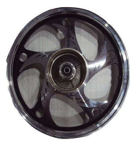 Rear Gil Fx 125 Black Alloy Wheel with Bearings by Brapp Motos 0