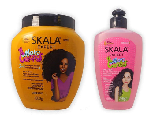 Skala Rulos Mais Crespos 2 En 1 1kg + Gel Day After 250ml 0