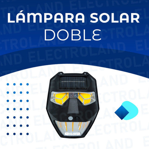 Electroland Lampara Aplique Led Panel Solar Reflector Cálido Frio Sensor 1