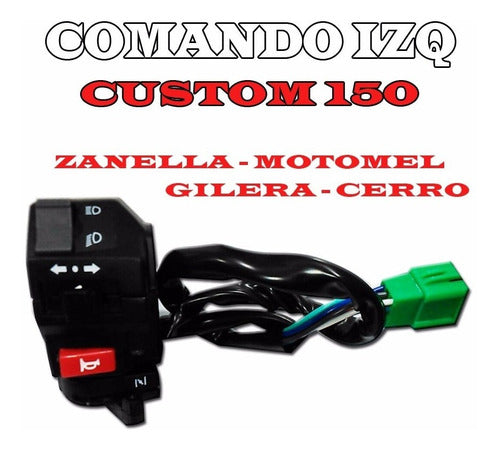 Comando O Switch De Luces Izquierdo Custom En 150 Fas Motos 1