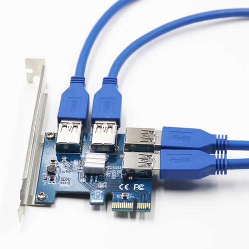 Generic PCI-E USB 3.0 Expansion Card with 4 Ports for Bitcoin Mining 6