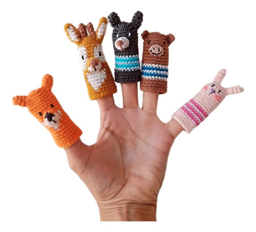 Set of 20 Knitted Finger Puppets 4