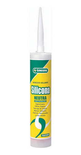 Silicona Neutra Antihongo Blanca 280gs. Unisil H Y T 0