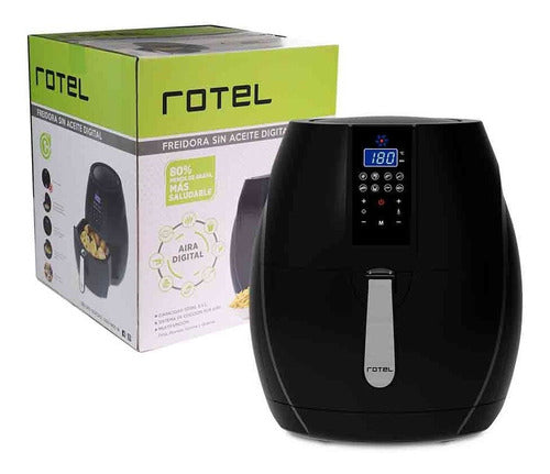 Freidora Rotel Aira Sin Aceite 3.5 Litros Digital Kirkor 0