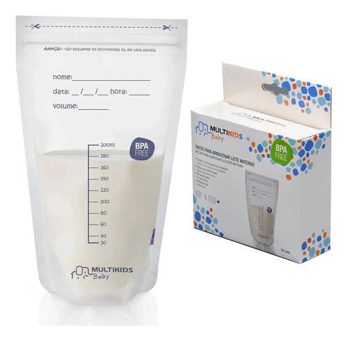 Multikids Breast Milk Storage Bags - Pack of 25 Units 0