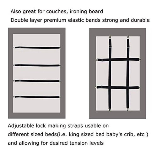 Eopocdor - Clips Para Sábanas Largas, Sábanas Bajeras Ajusta 4